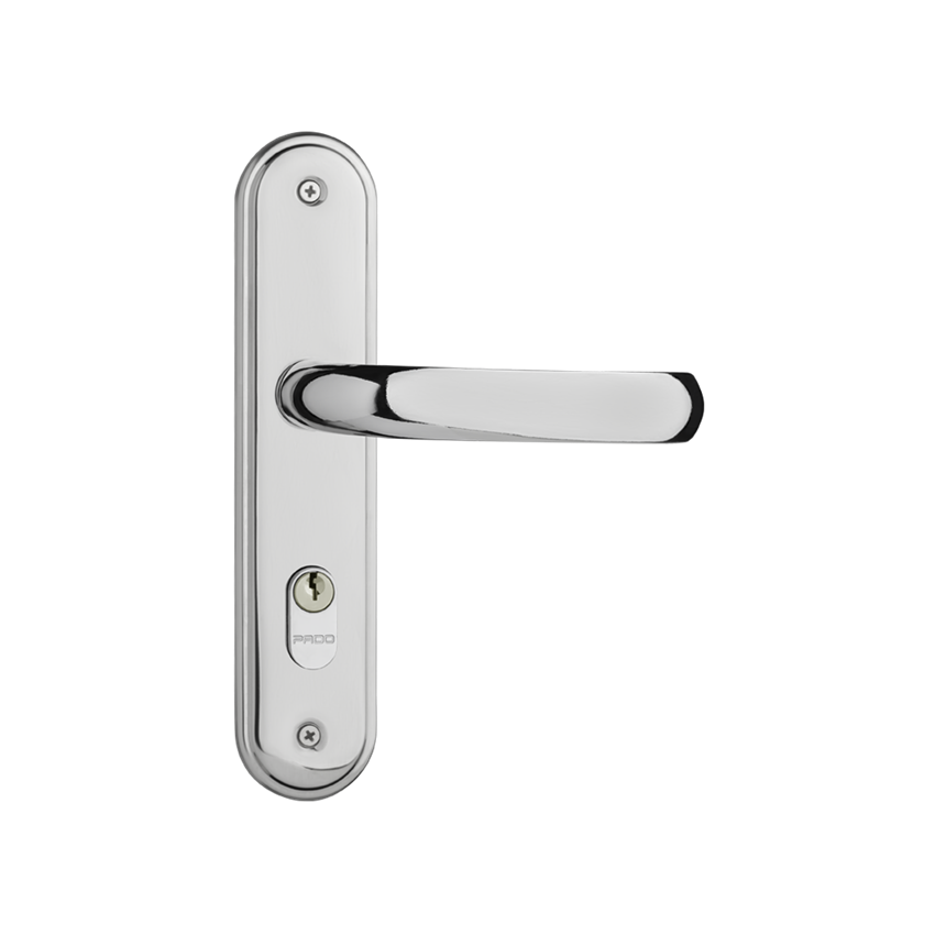 Fechadura de Porta Madeira Externa Pado Concept 40mm Cromada