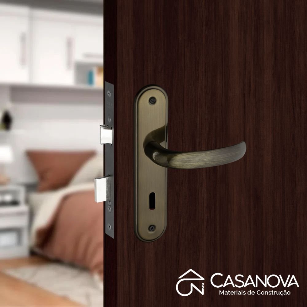 Fechadura de Porta Madeira Interna Pado Concept BX Espelho ZM 406