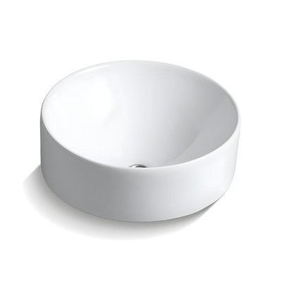 Cuba de sobrepor Kohler Vox redonda branca de 42 por 42 cm