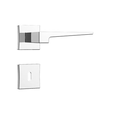 Fechadura interna Stam Classic 3200 cromada com roseta quadrada