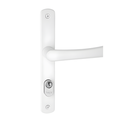 Fechadura Haga Berlin serralheiro branca 21 mm para porta met&aacute;lica
