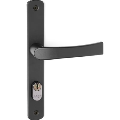 Fechadura Haga Berlin serralheiro preta 21 mm para porta met&aacute;lica