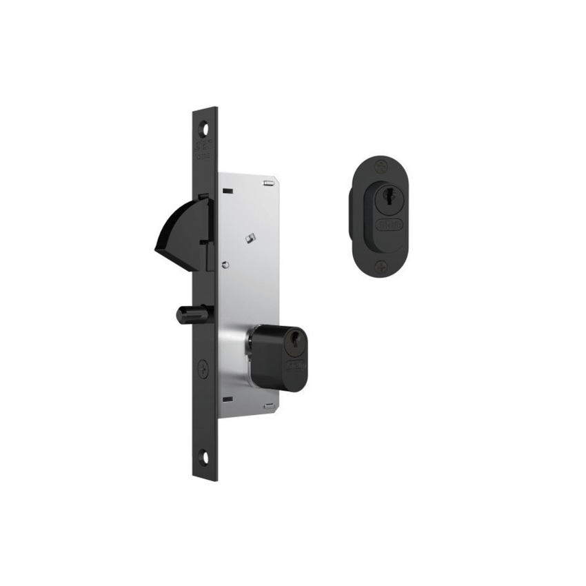 Fechadura Porta de Correr Stam 26.5mm Externa 940 Preto - Casanova