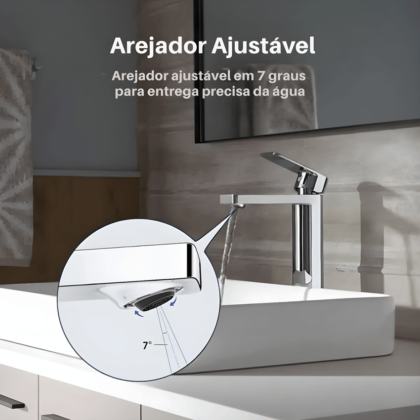 Torneira Monocomando Parallel Kohler Para Lavatório Bica Alta