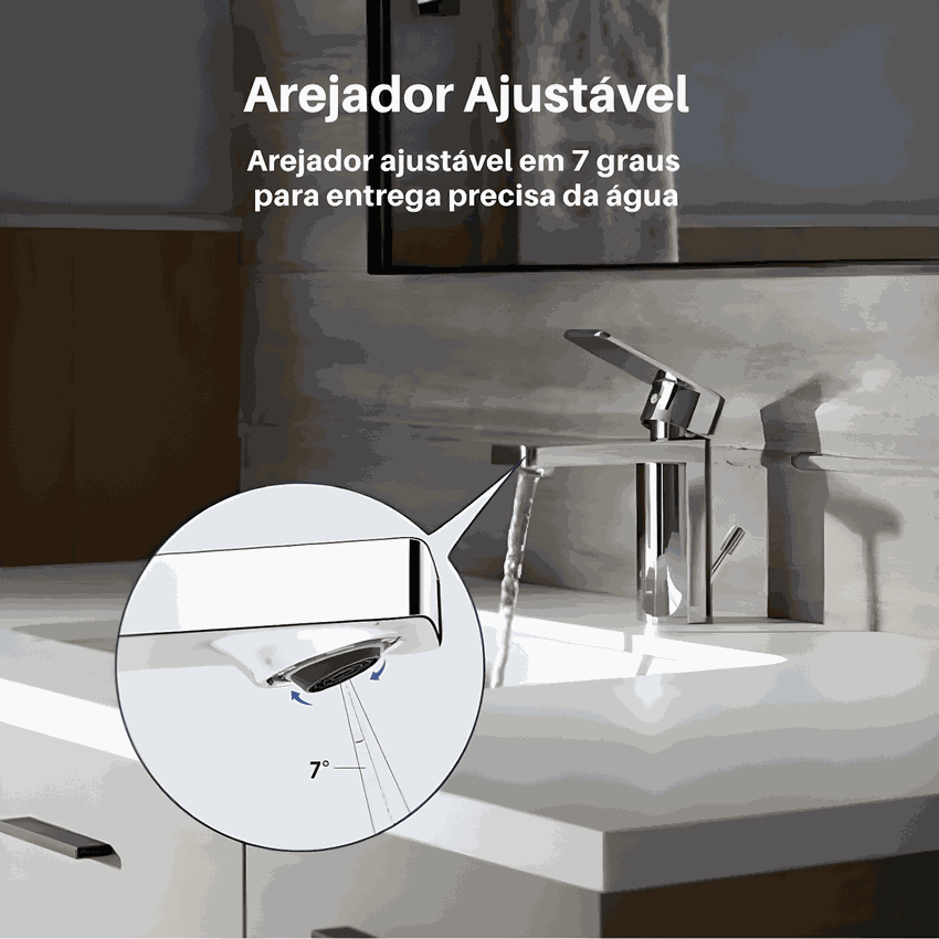 Torneira Monocomando Parallel Kohler Para Lavatório Bica Baixa