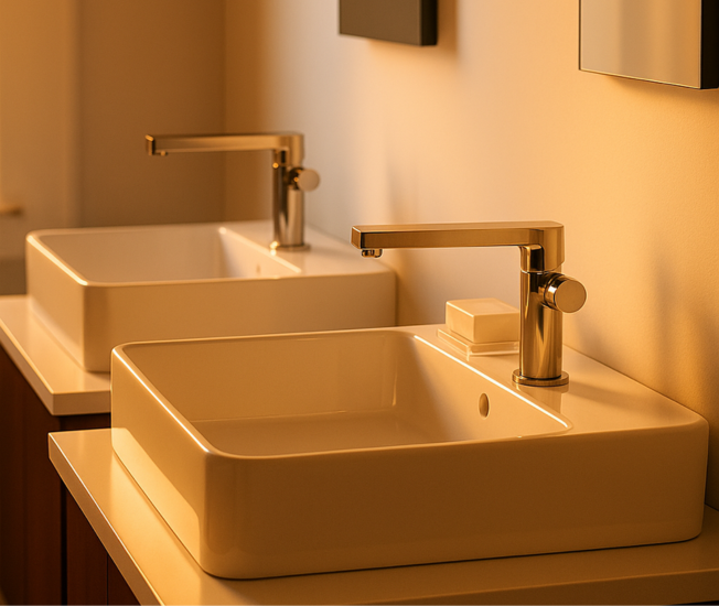 vox sobrepor retangular com base branca