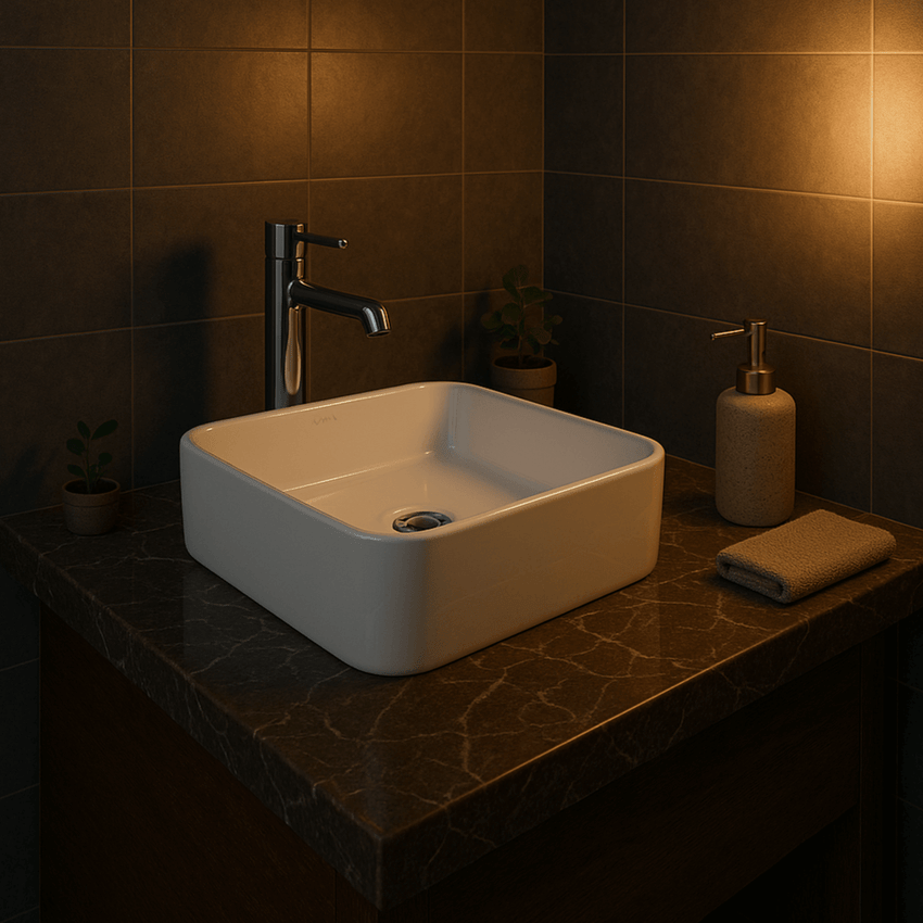 Cuba de Sobrepor Kohler Vox Lite Quadrada 35X35cm Branca| 28697BR