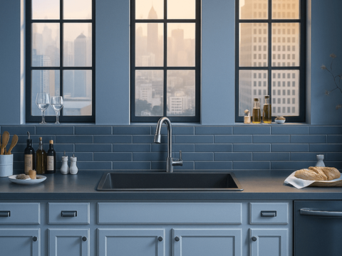 cuba para cozinha kohler kennon de sobreporembutir retangular dupla com mesa e furo 838x559mm black matte seo 1