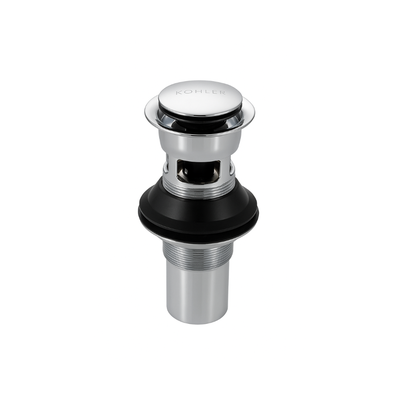 V&aacute;lvula de escoamento Kohler click com ladr&atilde;o G7/8 cromada