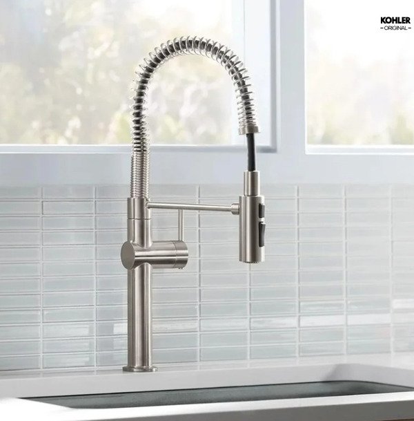misturador cozinha gourmet profissional crue kohler vibrant