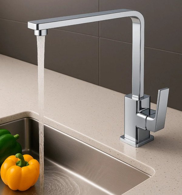 misturador monocomando dck dc 6017a cozinha bica alta cromada luxo