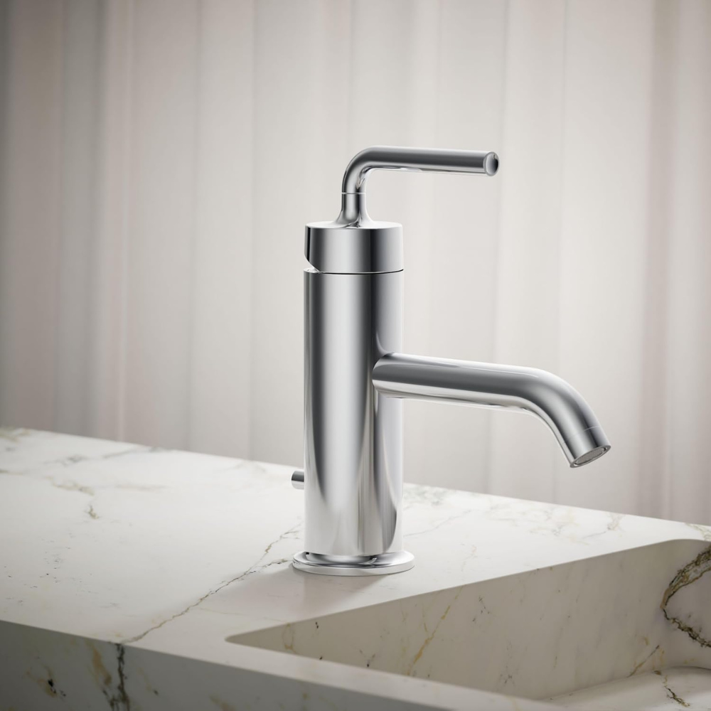 Misturador monocomando Kohler Purist bica baixa cromado