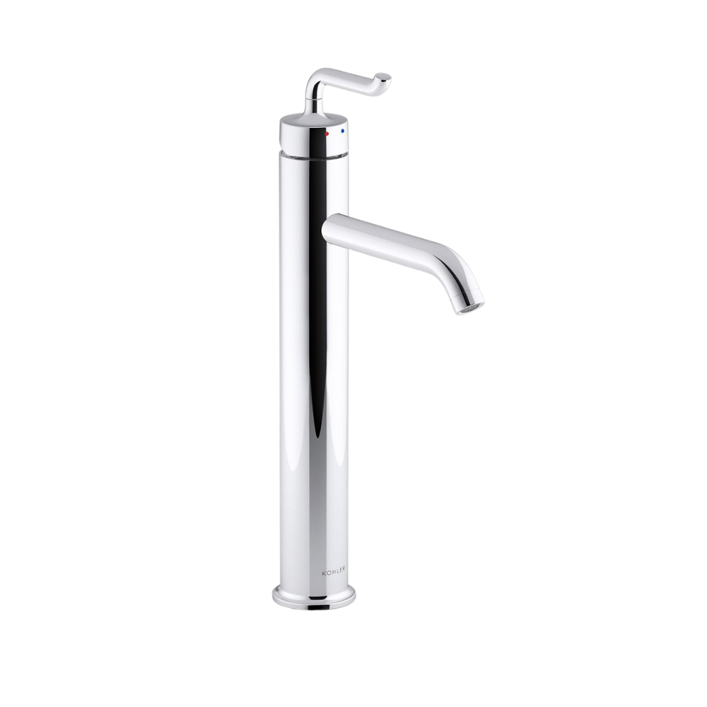 Misturador Purist bica super alta cromado detalhe