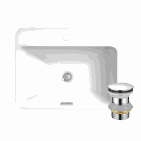 Cuba Vox Kohler de Semi Encaixe Retangular com Mesa  Vlvula 78 Cromada Click DCK 1